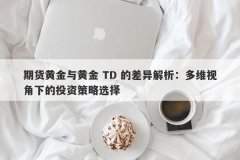 期货黄金与黄金 TD 的差异解析：多维视角下的投资策略选择